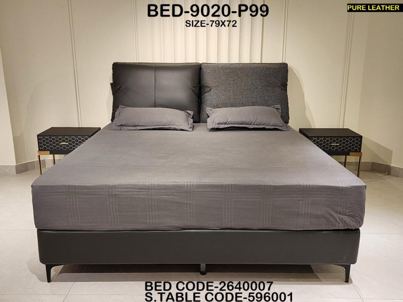 Modern Grey Two-Tone Bed