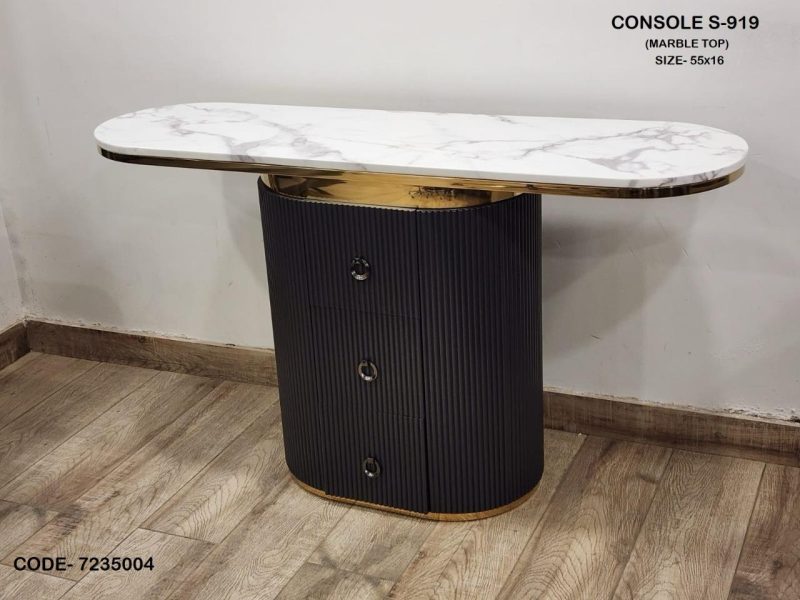 Oval Deco Console Table