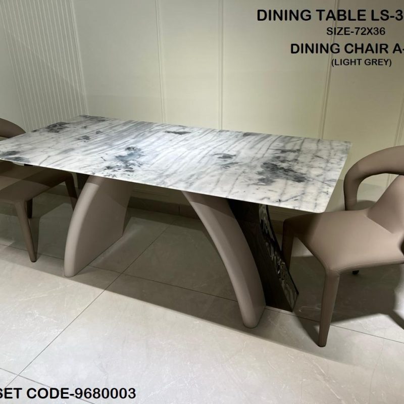 Streamlined dining table